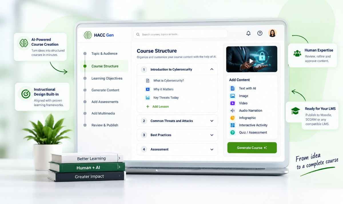 HACC Gen AI-powered corporate learning and course authoring